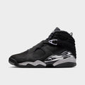Men's Air Jordan Retro 8 Basketball Shoes - Black/Chrome