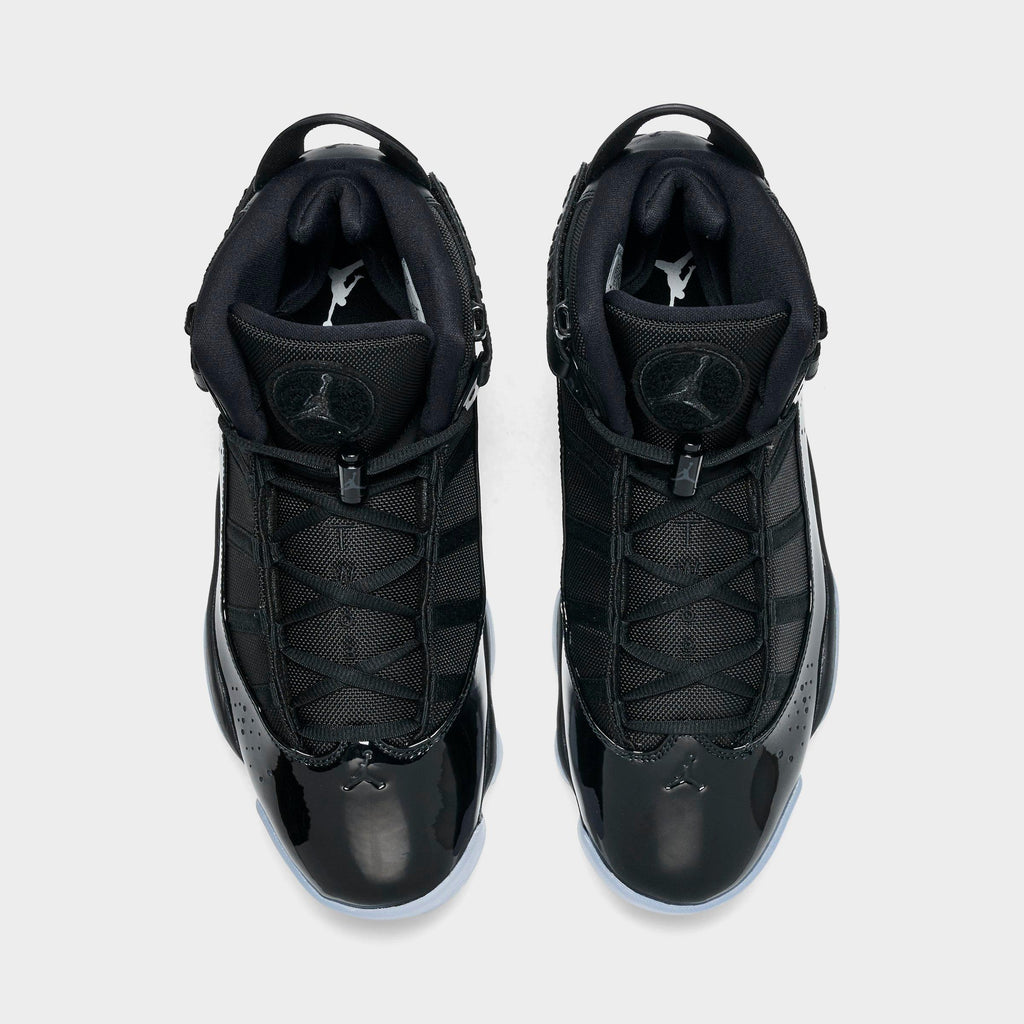 Men's Air Jordan 6 Rings Basketball Shoes - Black/White/Black - view 5