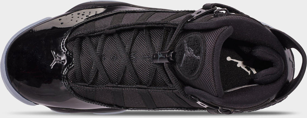Men's Air Jordan 6 Rings Basketball Shoes - Black/White/Black - view 7