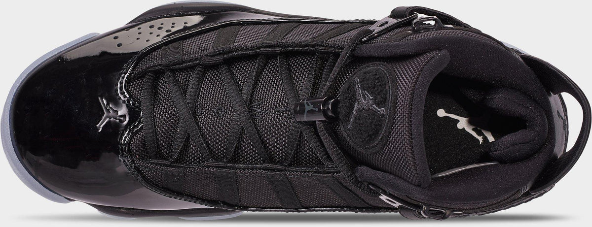 Men's Air Jordan 6 Rings Basketball Shoes - Black/White/Black - view 7