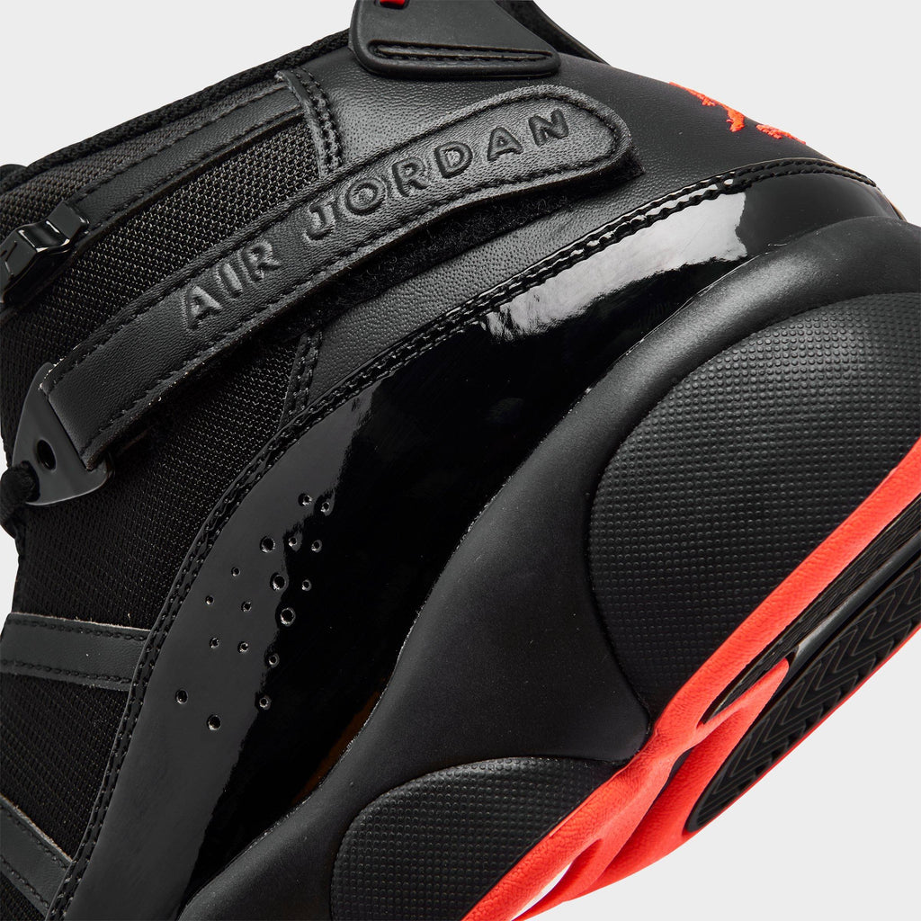 Men's Air Jordan 6 Rings Basketball Shoes - Black/Black/Infrared 23 - view 3
