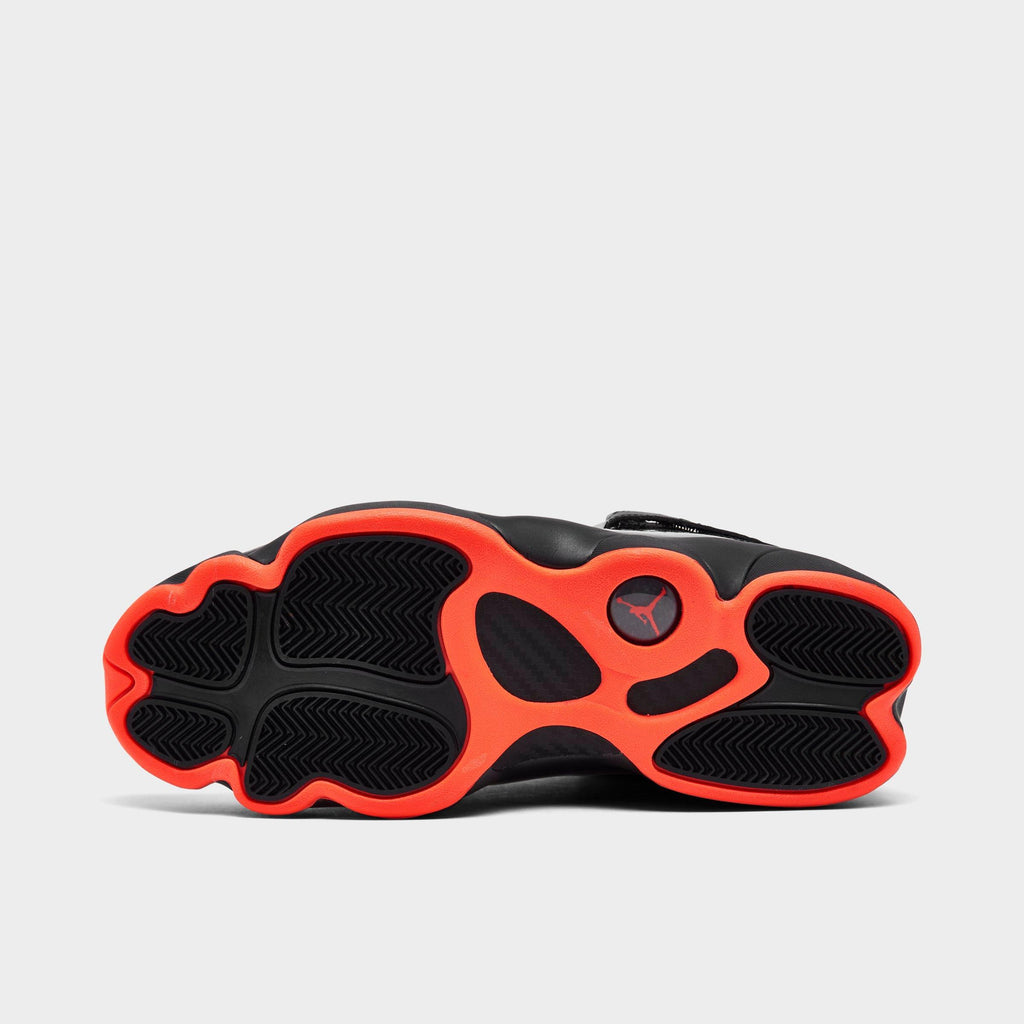 Men's Air Jordan 6 Rings Basketball Shoes - Black/Black/Infrared 23 - view 6