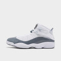 Men's Air Jordan 6 Rings Basketball Shoes - White/White/Cool Grey