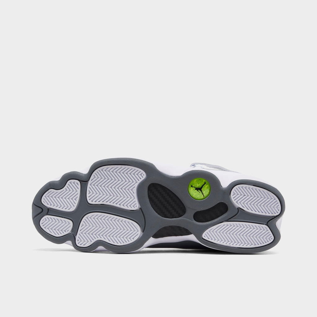 Men's Air Jordan 6 Rings Basketball Shoes - White/White/Cool Grey - view 6