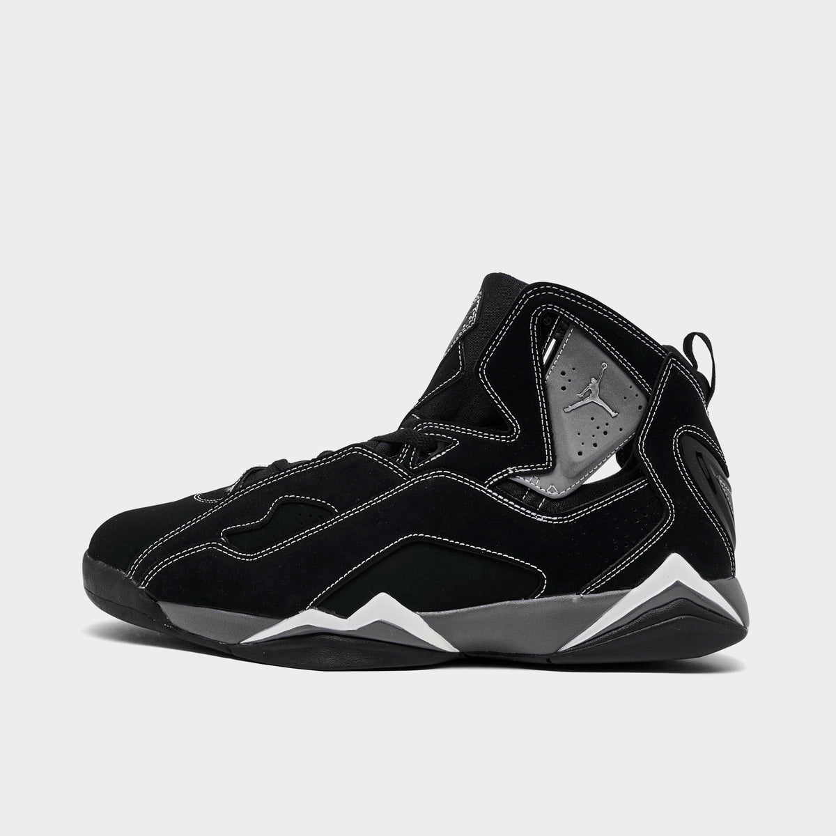 Men's Jordan True Flight Basketball Shoes - Black/Metallic Silver/Light Graphite
