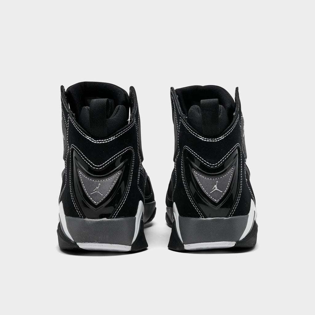 Men's Jordan True Flight Basketball Shoes - Black/Metallic Silver/Light Graphite - view 4