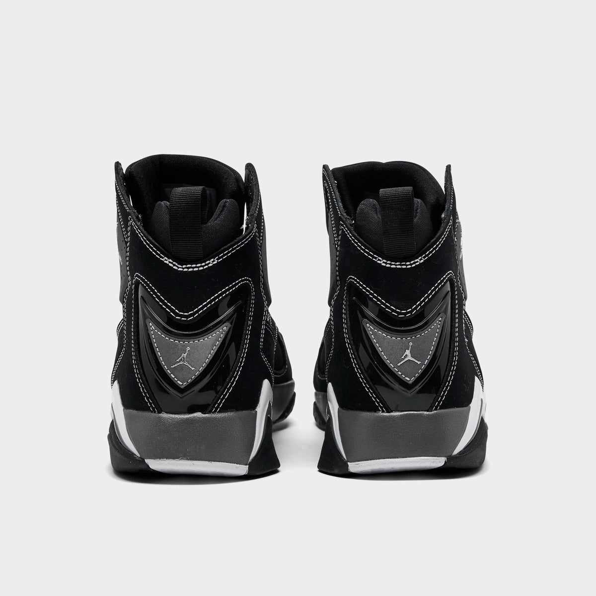 Men's Jordan True Flight Basketball Shoes - Black/Metallic Silver/Light Graphite - view 4