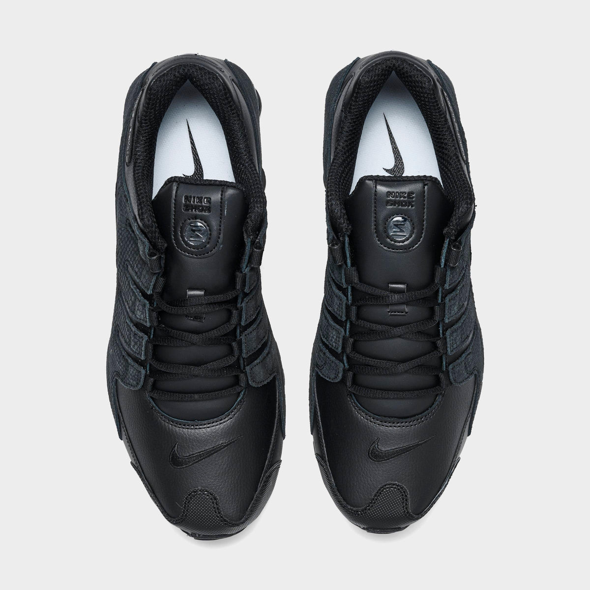 Men's Nike Shox NZ Casual Shoes - Black/Black/Black - view 5