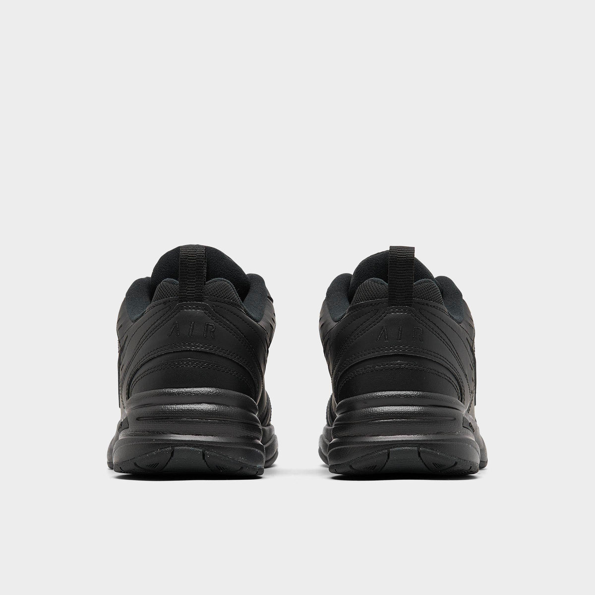 Men's Nike Air Monarch IV Casual Shoes - Black/Black - view 4
