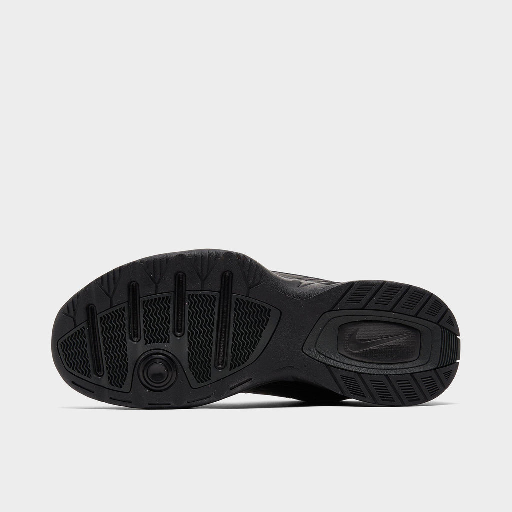 Men's Nike Air Monarch IV Casual Shoes - Black/Black - view 6