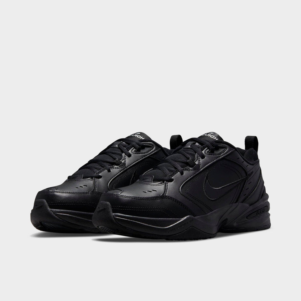 Men's Nike Air Monarch IV Casual Shoes (Wide Width 4E) - Black/Black - view 2