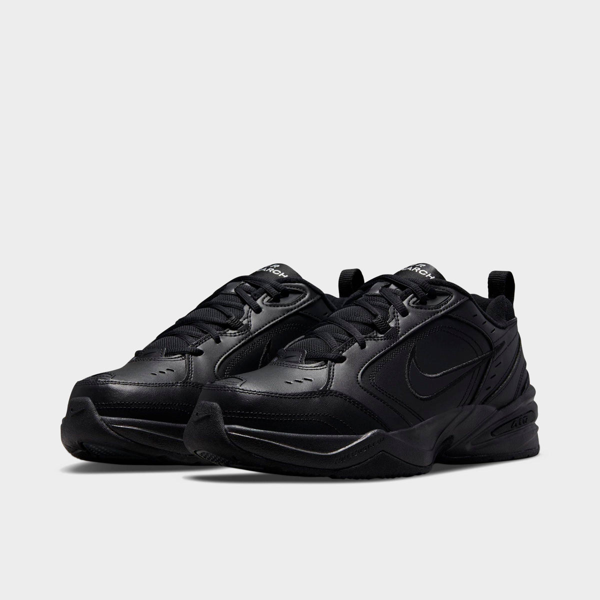 Men's Nike Air Monarch IV Casual Shoes (Wide Width 4E) - Black/Black - view 2
