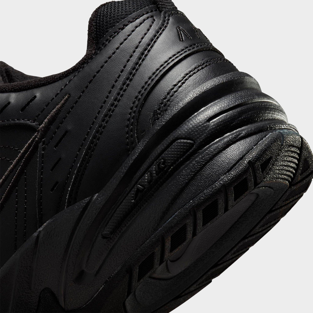 Men's Nike Air Monarch IV Casual Shoes (Wide Width 4E) - Black/Black - view 3