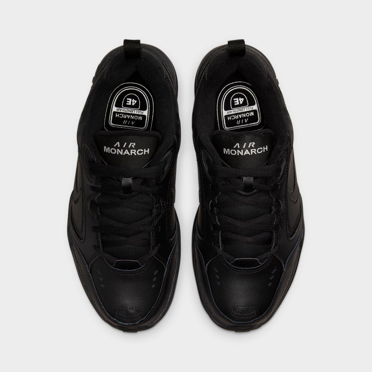Men's Nike Air Monarch IV Casual Shoes (Wide Width 4E) - Black/Black - view 5