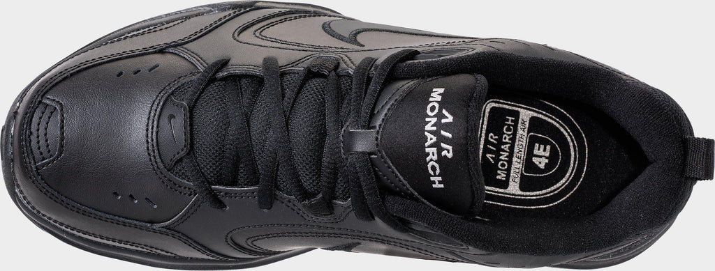 Men's Nike Air Monarch IV Casual Shoes (Wide Width 4E) - Black/Black - view 7