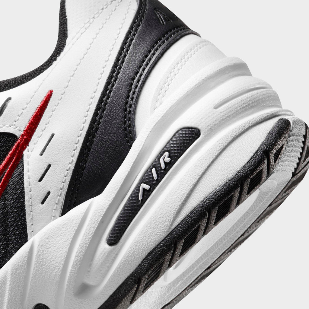 Men's Nike Air Monarch IV Casual Shoes (Wide Width 4E) - White/Black/Varsity Red - view 3
