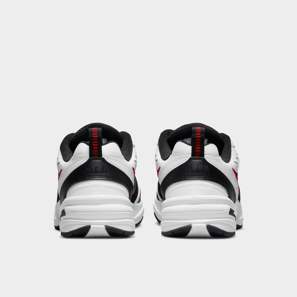 Men's Nike Air Monarch IV Casual Shoes (Wide Width 4E) - White/Black/Varsity Red - view 4