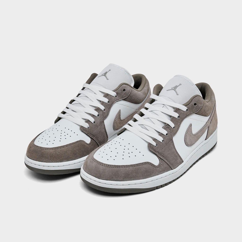 Men's Air Jordan Retro 1 Low Casual Shoes - Olive Grey/Summit White/Pale Ivory/Enigma Stone - view 2