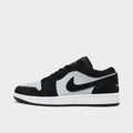 Men's Air Jordan Retro 1 Low Casual Shoes - Black/Light Smoke Grey/White