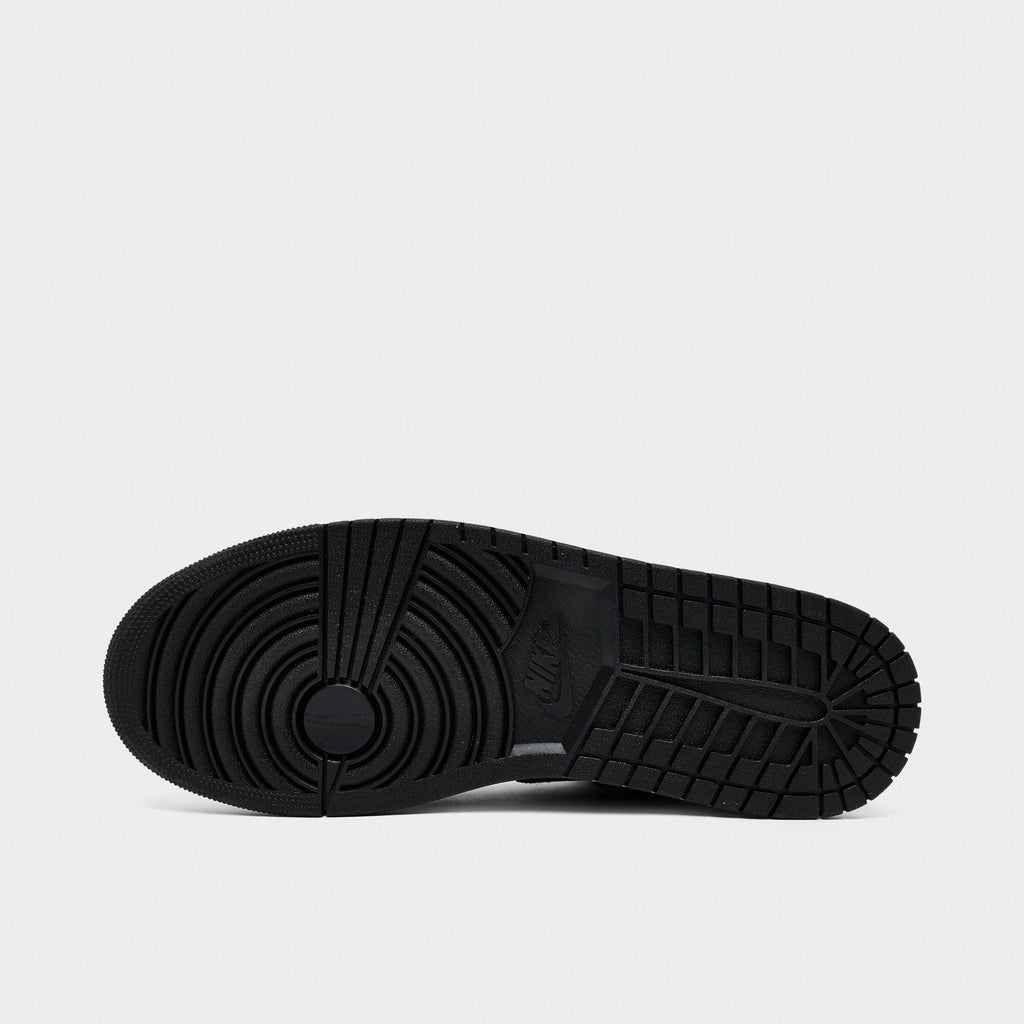 Men's Air Jordan Retro 1 Low Casual Shoes - Black/Light Smoke Grey/White - view 6