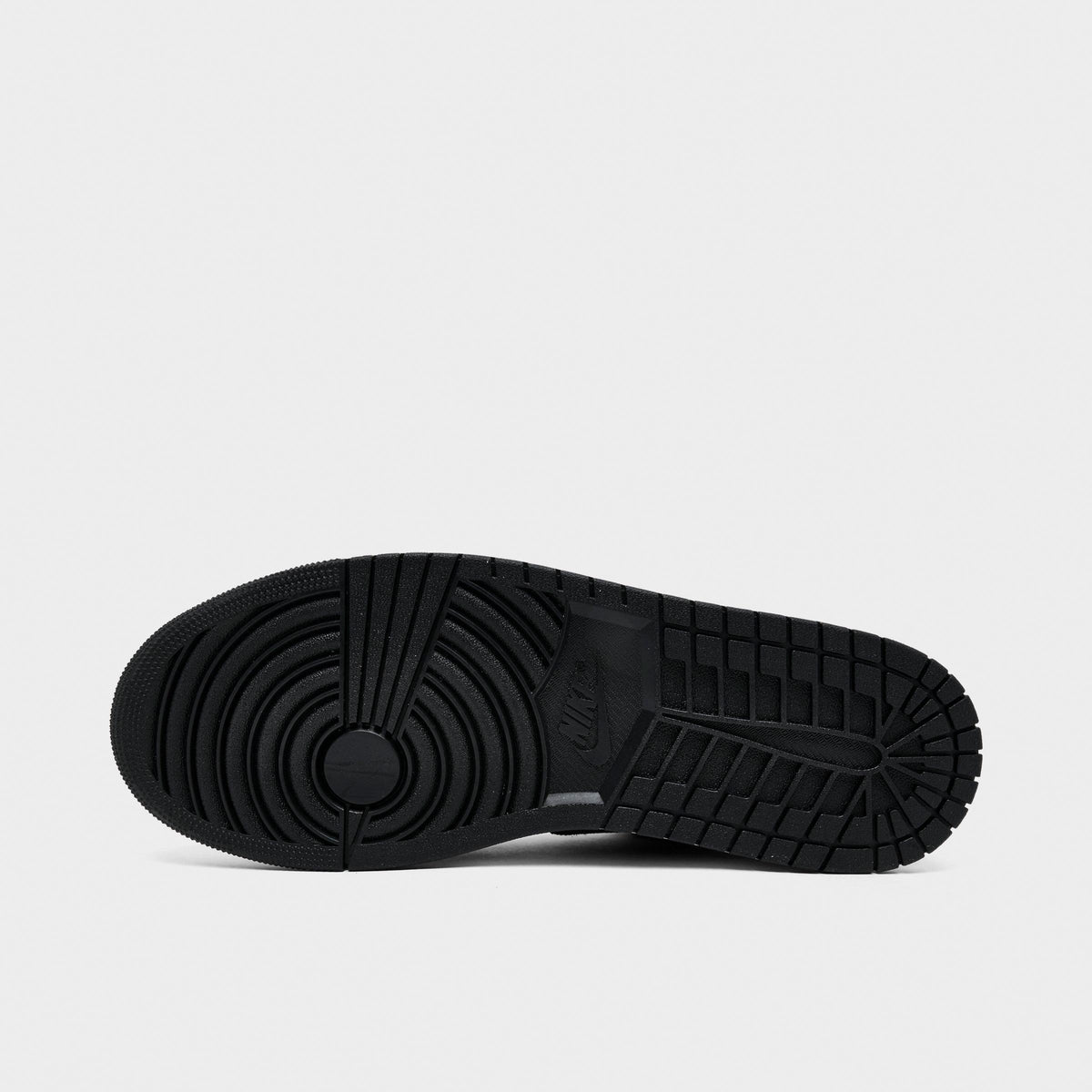 Men's Air Jordan Retro 1 Low Casual Shoes - Black/Light Smoke Grey/White - view 6