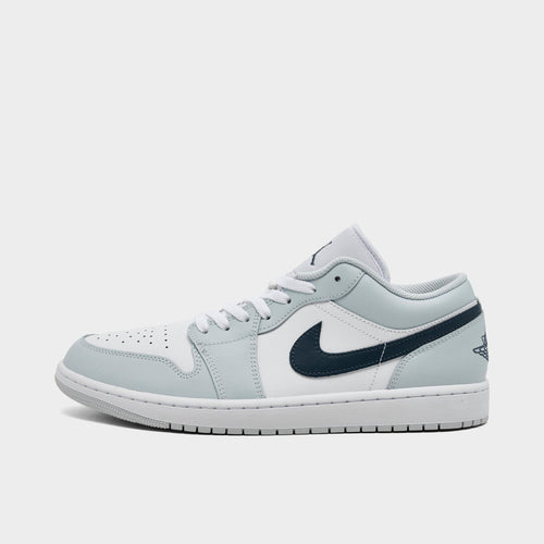 Men's Air Jordan Retro 1 Low Casual Shoes - Aura/White/Squadron Blue