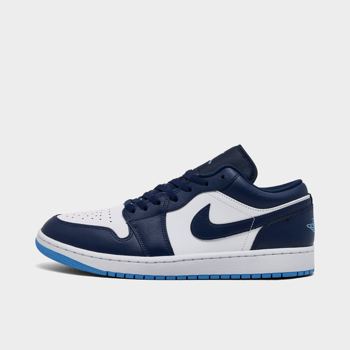 Men's Air Jordan Retro 1 Low Casual Shoes - Midnight Navy/University Blue