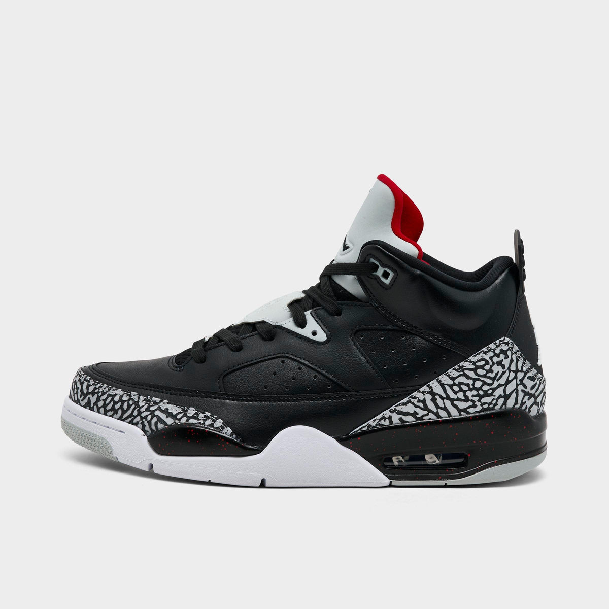 Men's Air Jordan Son of Mars Low Casual Shoes - Black/University Red/Grey Mist