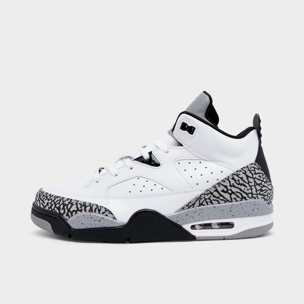 Men's Air Jordan Son of Mars Low Casual Shoes - White/Black/Cement Grey/Gym Red
