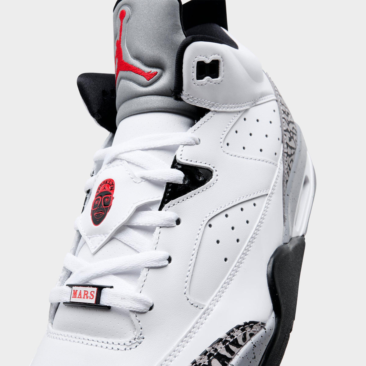 Men's Air Jordan Son of Mars Low Casual Shoes - White/Black/Cement Grey/Gym Red - view 3