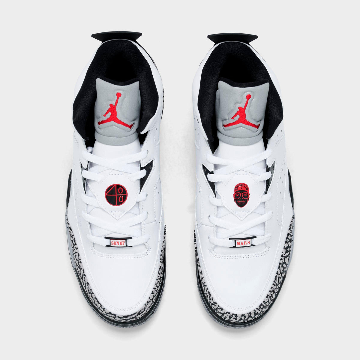 Men's Air Jordan Son of Mars Low Casual Shoes - White/Black/Cement Grey/Gym Red - view 5