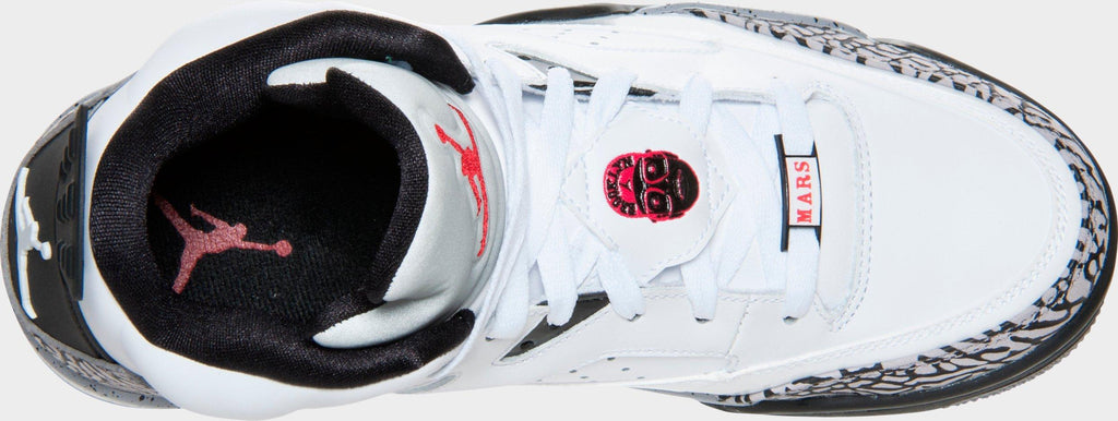 Men's Air Jordan Son of Mars Low Casual Shoes - White/Black/Cement Grey/Gym Red - view 7