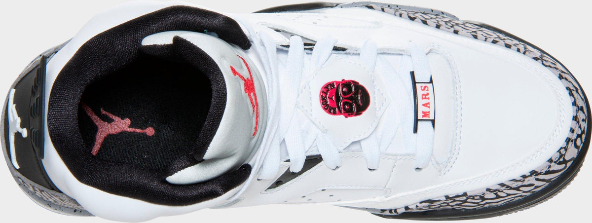 Men's Air Jordan Son of Mars Low Casual Shoes - White/Black/Cement Grey/Gym Red - view 7