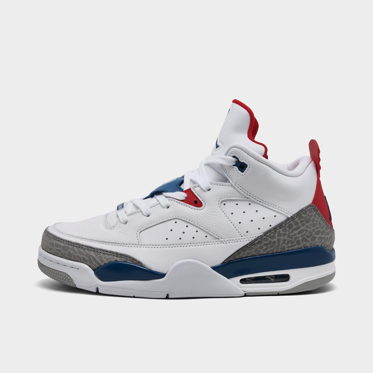 Men's Air Jordan Son of Mars Low Casual Shoes - White/Varsity Red/Light Smoke Grey/True Blue