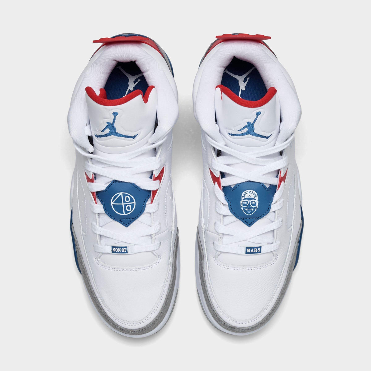 Men's Air Jordan Son of Mars Low Casual Shoes - White/Varsity Red/Light Smoke Grey/True Blue - view 5