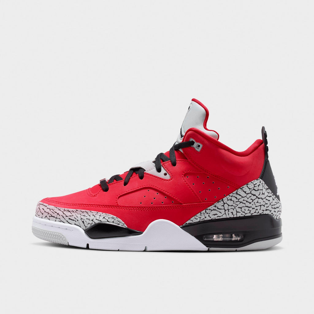 Men's Air Jordan Son of Mars Low Casual Shoes - Fire Red/Grey Mist/White/Black