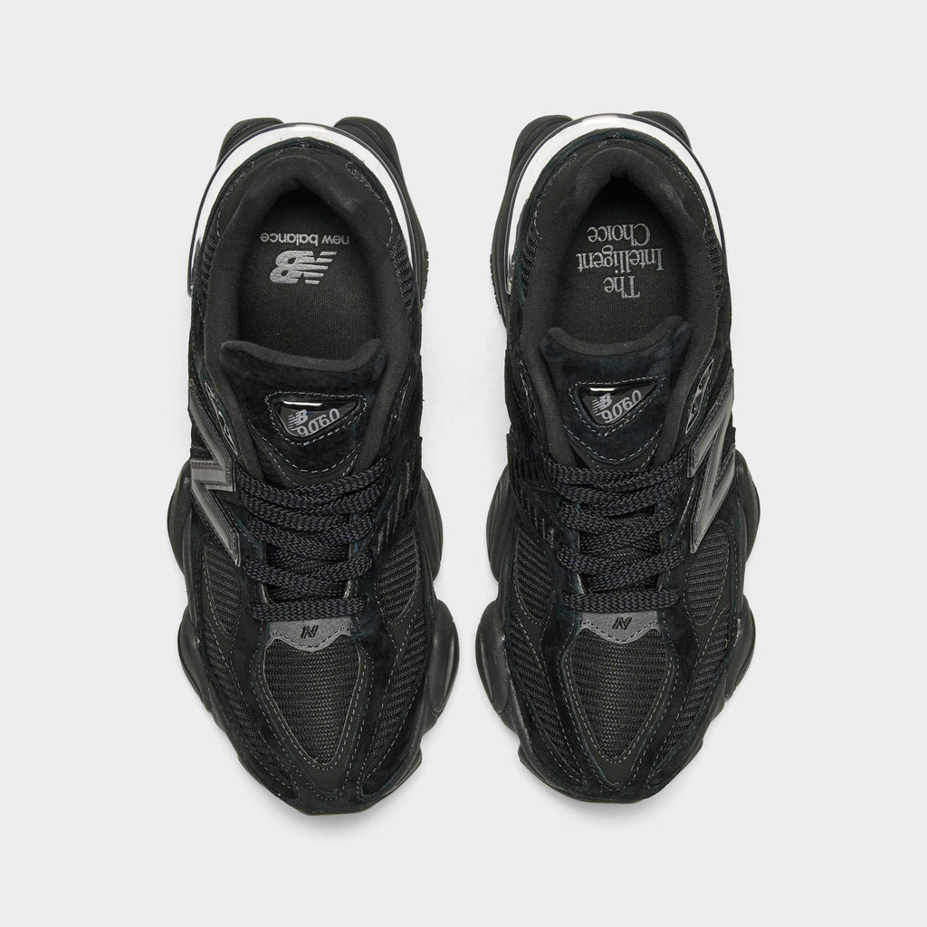Women's New Balance 9060 Casual Shoes - Black/Black - view 5