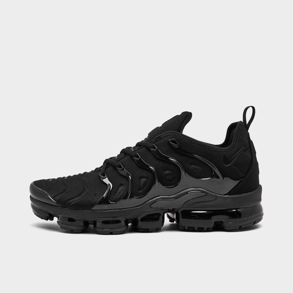 Men's Nike Air VaporMax Plus Running Shoes - Black/Black/Dark Grey