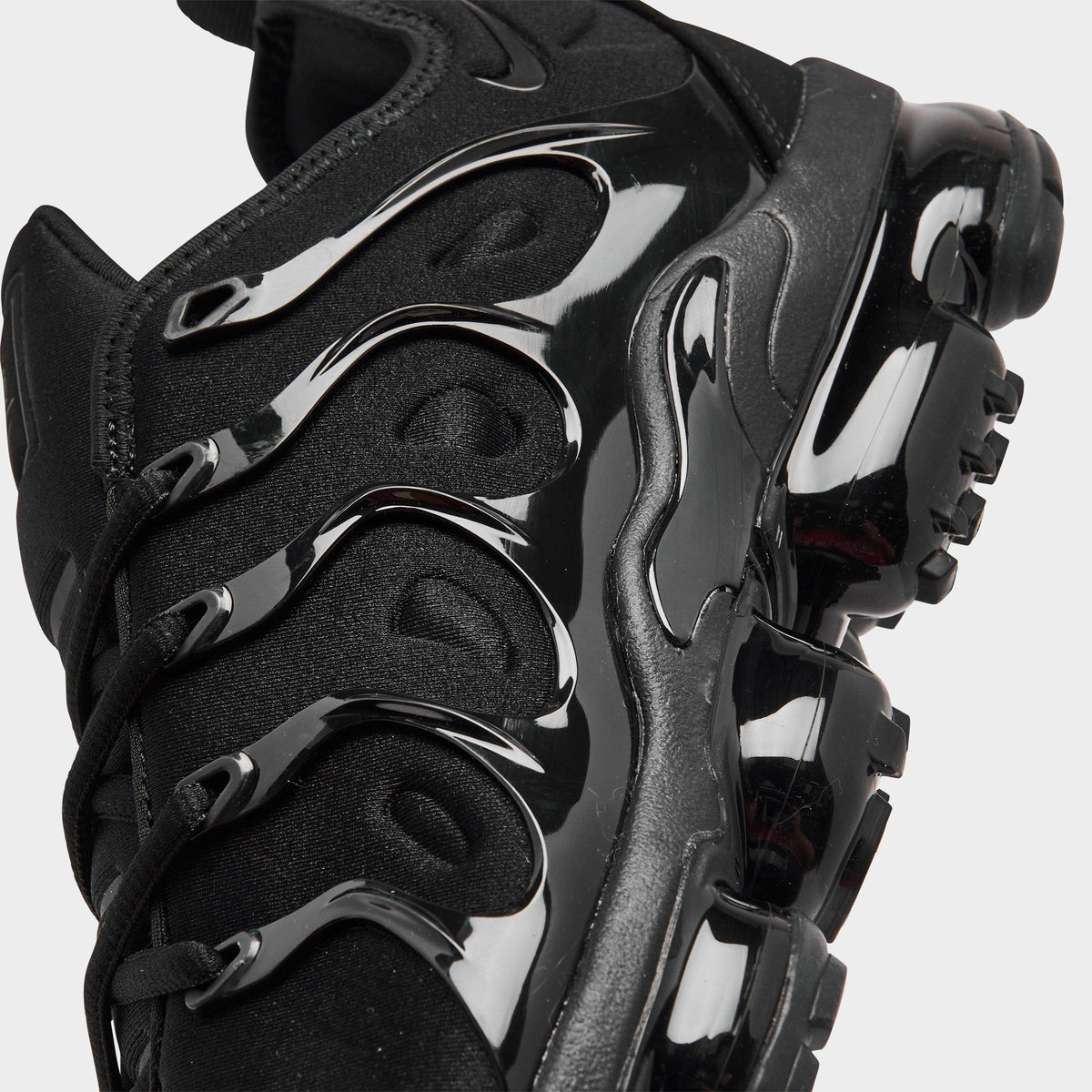 Men's Nike Air VaporMax Plus Running Shoes - Black/Black/Dark Grey - view 3