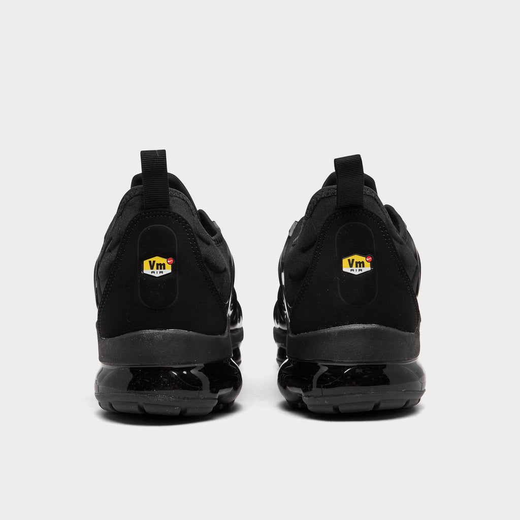Men's Nike Air VaporMax Plus Running Shoes - Black/Black/Dark Grey - view 4