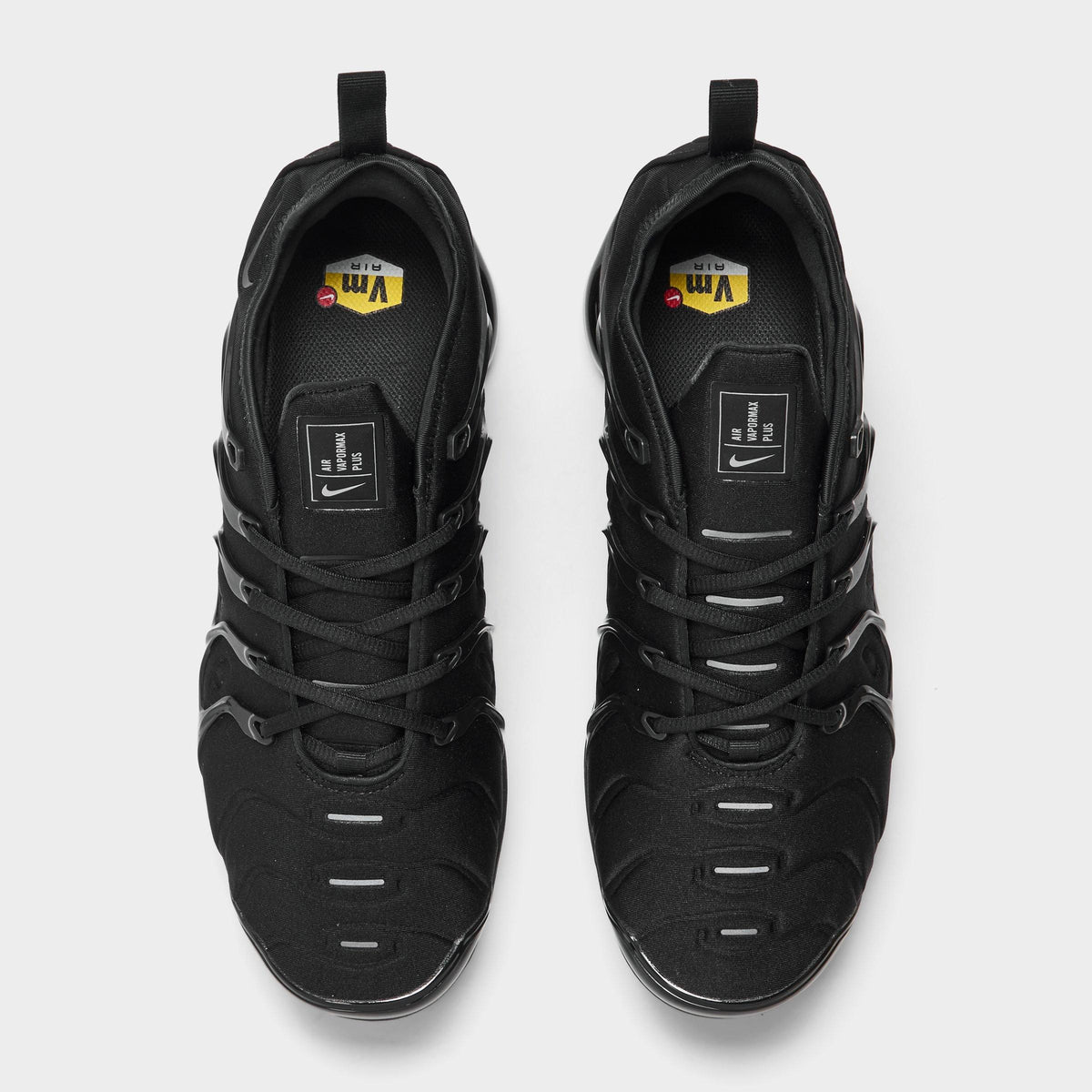 Men's Nike Air VaporMax Plus Running Shoes - Black/Black/Dark Grey - view 5