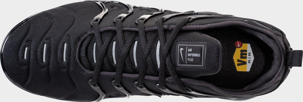 Men's Nike Air VaporMax Plus Running Shoes - Black/Black/Dark Grey - view 7