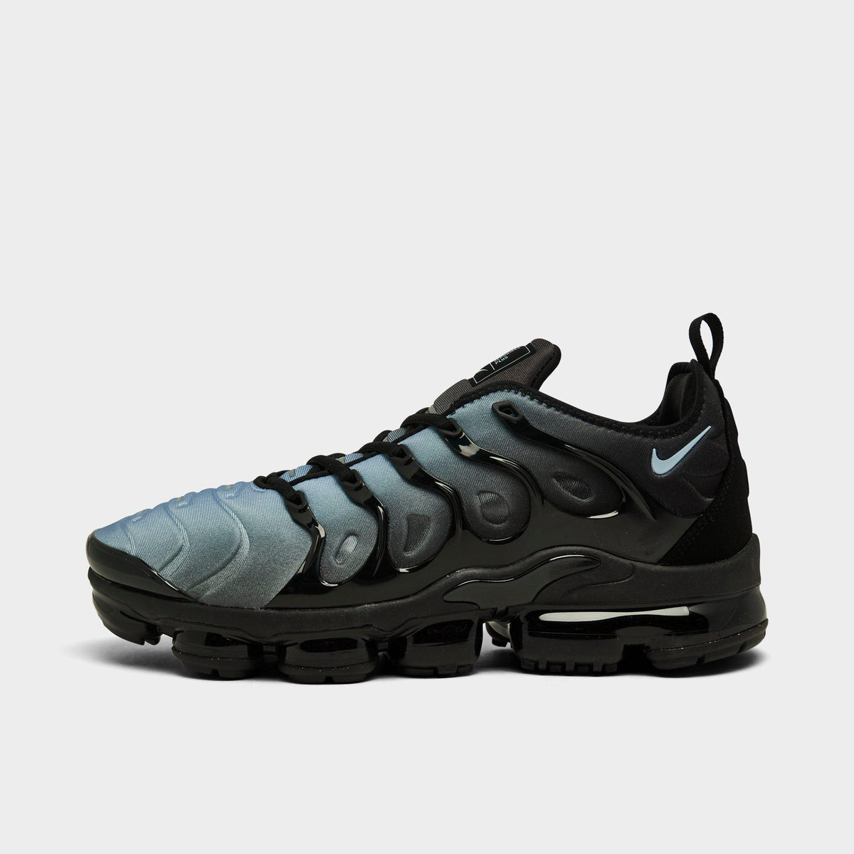 Men's Nike Air VaporMax Plus Running Shoes - Black/Aluminum