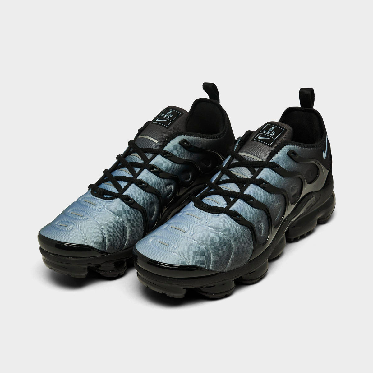 Men's Nike Air VaporMax Plus Running Shoes - Black/Aluminum - view 2