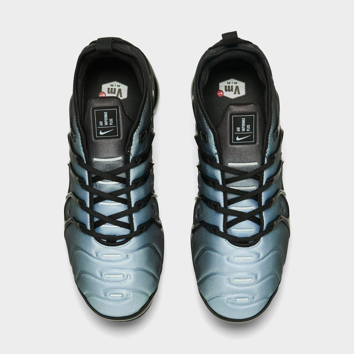 Men's Nike Air VaporMax Plus Running Shoes - Black/Aluminum - view 5