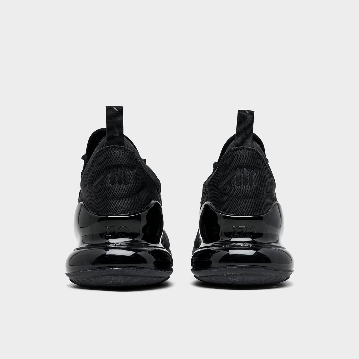 Men's Nike Air Max 270 Casual Shoes - Black/Black/Black - view 4