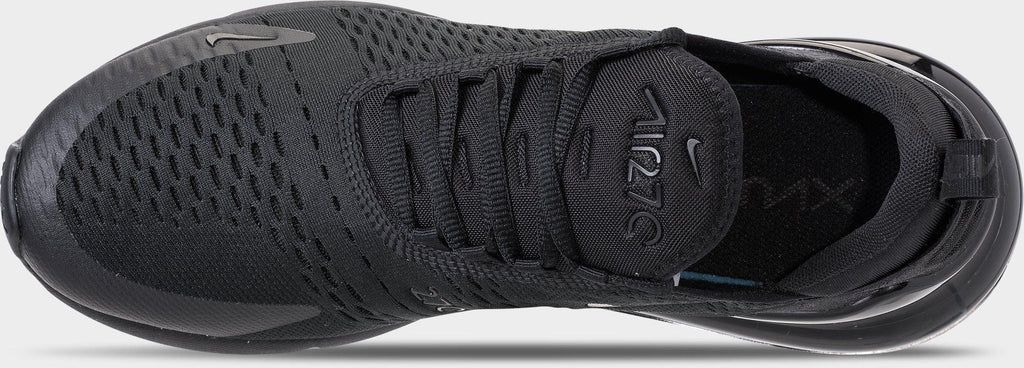 Men's Nike Air Max 270 Casual Shoes - Black/Black/Black - view 7
