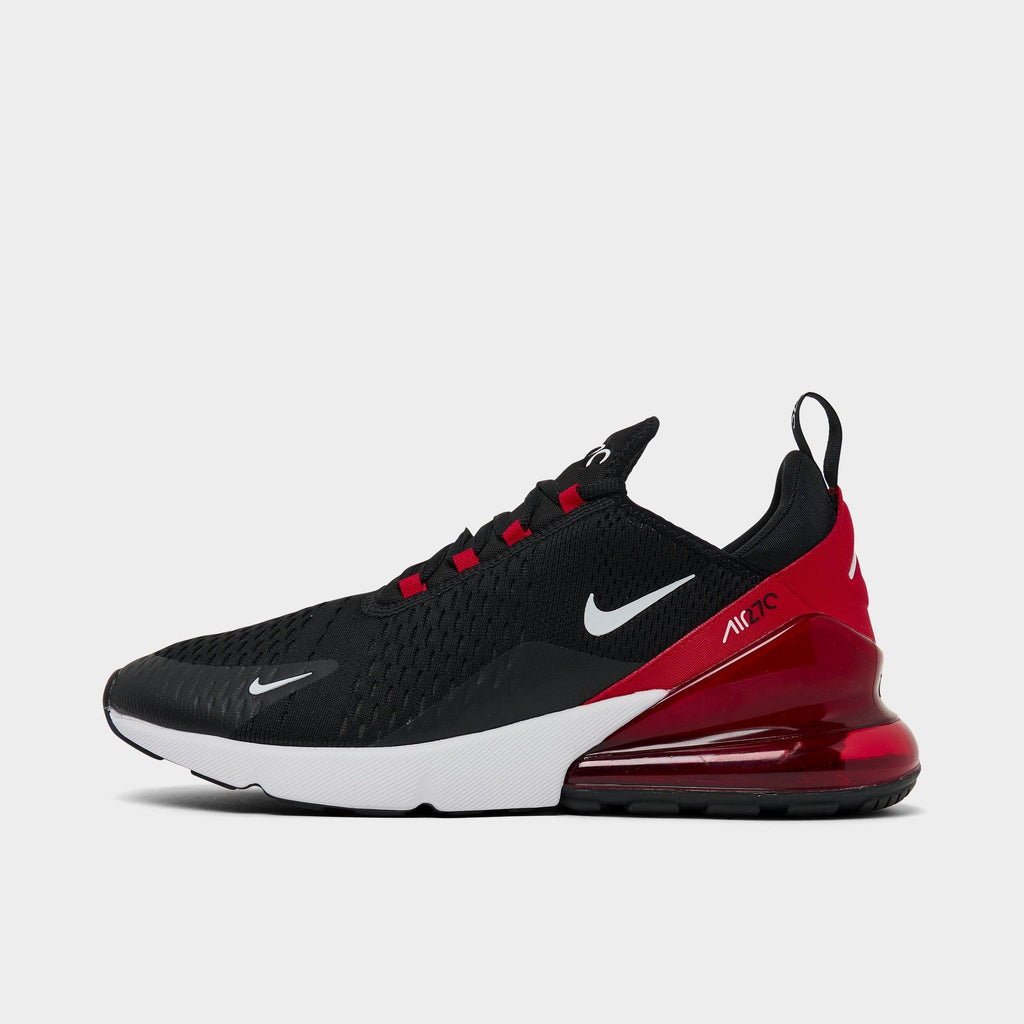 Men's Nike Air Max 270 Casual Shoes - Black/University Red/Anthracite/White