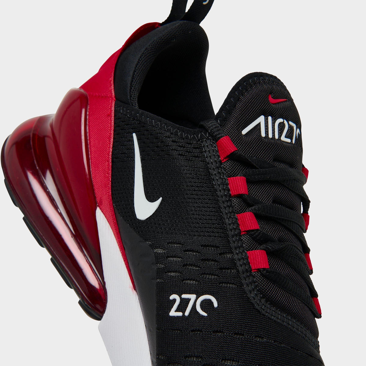 Men's Nike Air Max 270 Casual Shoes - Black/University Red/Anthracite/White - view 3