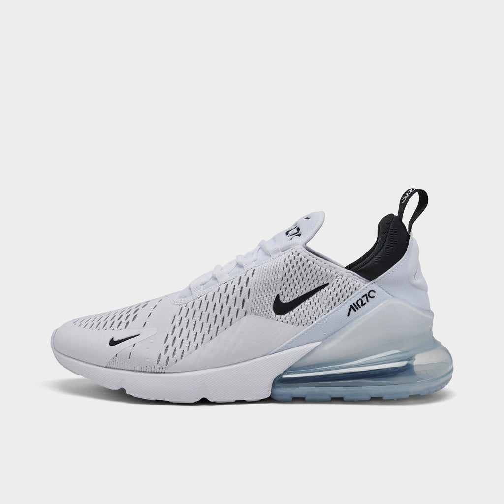 Men's Nike Air Max 270 Casual Shoes - White/Black/White